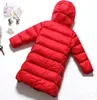 Легкий пуховик Children039s, утепленная длинная куртка до колена для мальчиков и девочек, детское пальто, одежда5986179