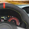 Schwarz Wildleder Hand nähen Weiche Wrap Car Lenkradabdeckung für Subaru WRX STI 20152019 LEVORG 2015 2016 2017 2018 20191693500