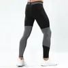 Correndo calças de compressão calças justas leggings esportes fitness sportswear calças longas ginásio calças de treinamento letras magras impresso hombre