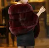 Damer bröllopsfest faux räv mink päls lyx cape sjal wrap shrug scarf stal brud bröllop mink kanin päls klänning t191118