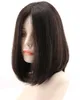 Fin Sheitels 4x4 Silk Top Base Bob Style Jewish Wig Black #1B 12a Finest Brasiliansk jungfrulig mänsklig hår Perimum Kosher peruker Kapa peruker Fast Express leverans