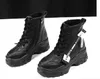 Hot Sale-Kvinnor Skor Fall Vinter Kvinnor Martin Stövlar Tjock Korsbundet Sida Zipper Martin Boots Casual Platform Mujer Snow Boots