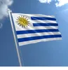 Уругвай Флаг 3x5 футов Пользовательские Страна Национальные Флаги Уругвайского 5x3 Полиэстер высокое качество печати Пролетая висячие 0.9x1.5m флага Баннеры