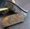 Pettine pieghevole in legno Pettini antistatici Styling pieghevole portatile Parrucchiere Spazzola per capelli Pettinatura