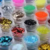 48 adet Vücut Glitter Tozu Göz Vücut Sanatı Dekorasyon Mix Glitter Ultra İnce Nail Art Glitter Renkli Toz Tozu Makyaj