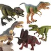 恐竜Jurassic Park Jurassic Tyrannosaur動物モデル玩具男の子フィギュアインドラプターベロシラプトルTriceratop T-Rex World Dinoレンガ子供のおもちゃ