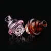 Smoking Accessories Cyclone carb cap Dome with spinning air hole Caps for Terp Pearl Quartz Banger Nail Bubbler Enai Dab Rig