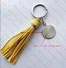 Nouvelle arrivée sublimation Long Coue-Tassels Keychains Fashion Key Ring Transfer Impression Consommables 13 Colours5935310