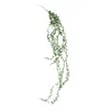 Corda de flores artificiais pu falso lágrima de amante diy parede verde pendurado planta suculentas guirlanda de jardim festa em casa decoração de casamento3736697