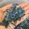 50 g hoogwaardige natuurlijke ruwe kyanietchips blauwe kristalkwarts ruwe stenen mineraal specimen edelsteen genezing286f3960138