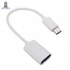 100 Uds nuevo tipo C OTG Cable adaptador USB 3,1 tipo-c macho A USB 2,0 A hembra OTG Cable de datos adaptador Blanco/negro alrededor de 16,5 cm