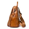 Designer- läder kvinnlig ryggsäck reser stor kapacitet damer back pack skolväska för tonårsflickor 2019211i