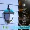 Solar Lights Outdoor Decorative 2 in 1 Solar Wall Sconce Torch Lighting with Flickering Flame 87 LEDs Motion