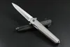 1Pcs New 2020 New High End Ball Bearing Flipper Fodling Knife D2 Satin / Black Stone Wash Blade TC4 Titanium Alloy Handle EDC Tools