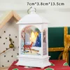 Christmas Decorative Vintage Santa Snowman Elk Hanging Light Flame Night Light Festival LED Lantern Decor12375