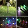 DHL 50pcs LED 태양 램프 방수 야외 LED 태양 조명 스테인레스 스틸 LED 가로 가든 경로 빛 정원 태양 빛 잔디 빛