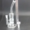 12 Inches Transparent Showerhead Glass Bong Hookahs Honeycomb Perc Oil Dap Rig with 14mm Bowl for Smoking Shisha