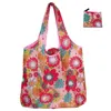 New folding Bag Shopping Bags Reusable Storage Bag Eco Friendly Handbags Tote Bags Large printed shoulder 7066