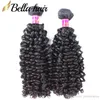 1pc/lote peruano Curly Human Hair Quality Exens￵es