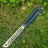 Theone Balisong Black Parrot Inktvis Vlinder Training Trainermes Niet scherp Killing Bee Basilisk Bushing Jilt Swing Messen Slang Zeemonster Cyoz Chimera