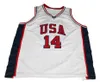 Gary Payton #14 Takım ABD Retro Basketbol Forması Erkekler ED Özel Numaralı Adı Forma