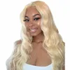 613 Color Clip In Hair Extensions Body Wave Brazilian Human Hair Bundles 8 Pieces/Set 14-22 Inches Blonde Remy 120G