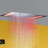 Lluvia y atomización Cabeza de ducha de baño 110V ~ 220V Corriente alterna LED Control de pantalla táctil Tapa de baño Mezclador de ducha Set de grifo