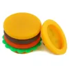 Nonstick wax containers silicone hamburger shape 5ml smoking oil container food grade storage jars for vaporizer vape dab tool