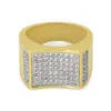 Hip Hop Diamonds Pierścień klastra dla mężczyzn złote pierścienie Pełne diament