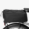 Новая большая мощность велосипедная сумка заднего сиденья с серебристым серым светоотражающим полосой заднего сиденья изоляции полки полка задний пакет багажник Pannier сумка