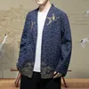 SINISIM STEP NOWOŚĆ MENS LISH Haftery Men Chinese Style Casual 2020 Kurtka Mężczyzna Tradycyjny płaszcz mody ponadzakrotnie 5xl