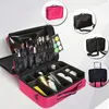 Borsa organizer per trucco professionale da donna Valigie grandi per la scatola di immagazzinaggio del trucco