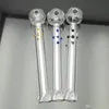 Glazing pot with flat mouth Wholesale Glass bongs Oil Burner Glass Pipes Water Pipes Glass Pipe Oil