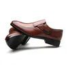 Chaussures habillées en cuir pour hommes affaires vintage chaussures hommes bureau coiffeur robe marron formelle hommes chaussures classique zapatos de hombre de vestir formelle