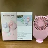 Portable Rechargeable Fan with Lithium Battery USB Charging Mini Pocket Size Outdoor Fan Retail Packing DHL Shipping
