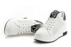 Venta caliente-primavera nuevo tacón de cuña versátil con zapatos de mujer zapatos deportivos casuales blancos