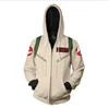 Men's Hoodies Men Ghostbusters SPENGLER 3D 프린트 후드 캐주얼 지퍼 까마귀 Cosplay Zip Up