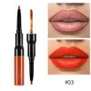 No Brand 2in1 Lip Pencil Matte Lipstick مقاومة للماء Lipliner طويلة الأمد تقبل شعارك طباعة 5394443