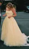 Eye Catching Ball Gown Prom Dresses Light Sky Blue / Dark Red / Yellow Lange Avondjurken Spaghetti