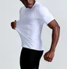 Heren T-SHIRTS Sport Fitness Sneldrogend Ademend Panty Polos Tees Basketbal Running Training Riding Compression Short-Sleeved T-shirt Plus Size S-3XL