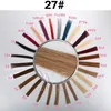 Europejskie włosy ludzkie 100g 120g 140g 160g # 27 Jasnobrązowy Brak rzucania Blondynki Dziewicy Rozszerzenia Silky Straight Drawstring