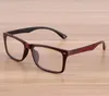 Lunettes en bois à verres transparents pour hommes et femmes, verres optiques complets rétro pour myopie, 10 pièces/lot, livraison gratuite