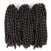 Tranças de crochê macias de 14 polegadas Extensões de tranças sintéticas Goddess 30 fios/pacote Retas Faux Locs Dreads de cabelo macio Dreadlocks LS07