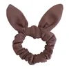 10pcs/lot Cute Bunny Ear Girl Hair Rope Scrunchies Bowknot Elastic Hair Bands for Women Bow Ties Ponytail Holder Accessories