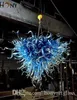 LED Chandelier Customized Style Mini House Ceiling Light Blue Hand Blown Murano Glass Chandeliers Turkish