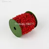 Whole-60M 1 Rotolo 8mm Perle Perline Ghirlanda Catena Decorazioni di Nozze Centro Candela Crafting Favore Fai Da Te215m