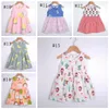 Vestiti estivi per neonate Cartoon Toddler Princess Dress Abiti senza maniche per ragazze Abiti in cotone Boutique Abbigliamento per bambini 19 Disegni DW5493