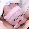 10 colori neonato banda cappelli all'uncinetto lettera berretti caldi berretti ragazze cappello lavorato a maglia berretto bambino accessori fotografia cofano M2212