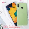 Caso de telefone protetor de silicone líquido para Samsung Galaxy A10 A20 A30 A50 A50 A70 A80 A90 M10 M30 M30 Soft TPU Tampa traseira