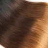 Brazilian Virgin Hair Straight Human Hair Wholesale Ombre 1B/4/30 Double Wefts 3 Bundles Hair Extensions 1B 4 30